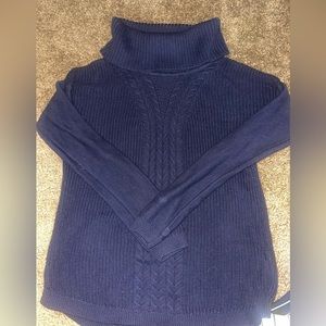 Navy Cable knit sweater
